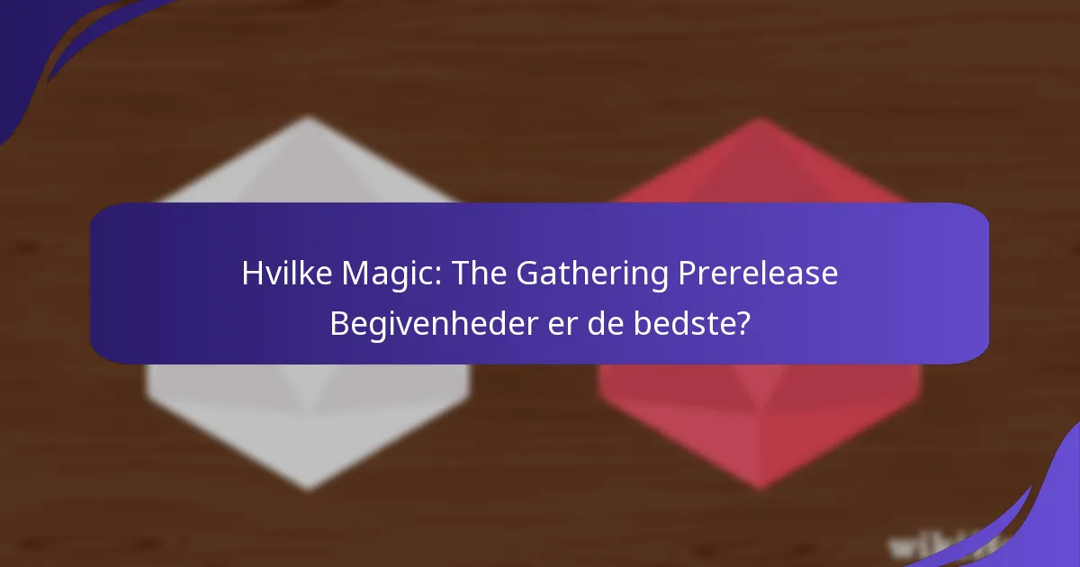Hvilke promoveringsaktiviteter er forbundet med Prerelease Begivenheder?